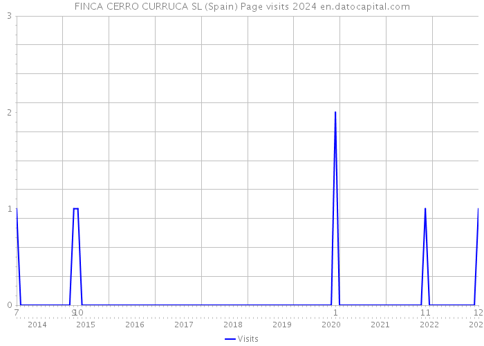 FINCA CERRO CURRUCA SL (Spain) Page visits 2024 