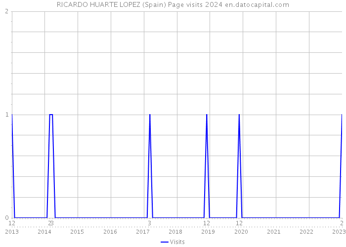 RICARDO HUARTE LOPEZ (Spain) Page visits 2024 