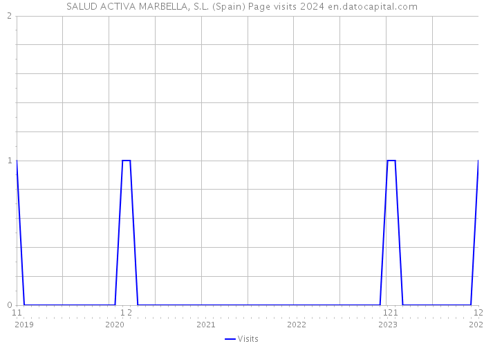 SALUD ACTIVA MARBELLA, S.L. (Spain) Page visits 2024 