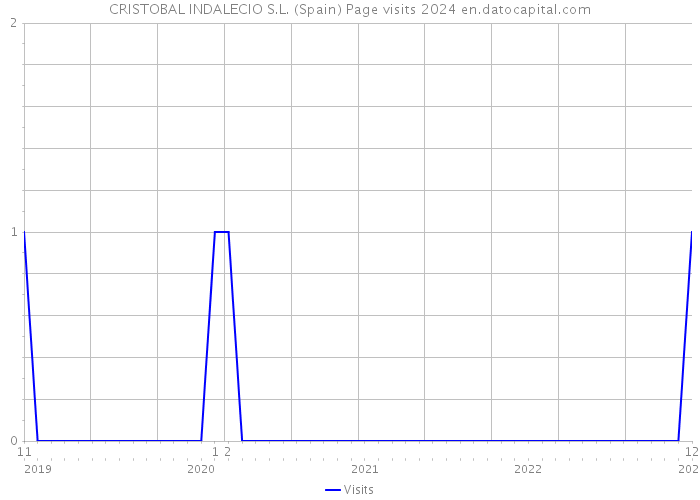 CRISTOBAL INDALECIO S.L. (Spain) Page visits 2024 