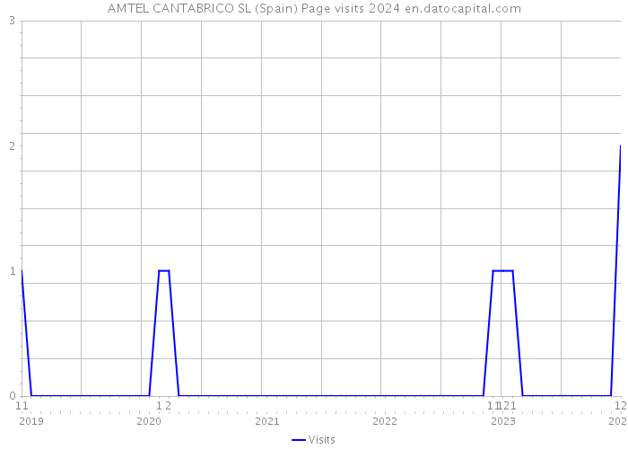 AMTEL CANTABRICO SL (Spain) Page visits 2024 