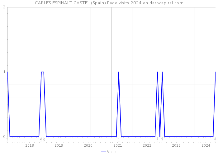 CARLES ESPINALT CASTEL (Spain) Page visits 2024 