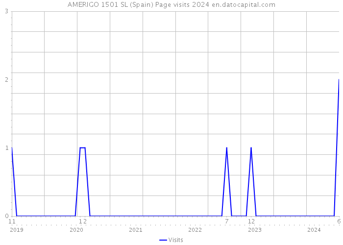 AMERIGO 1501 SL (Spain) Page visits 2024 