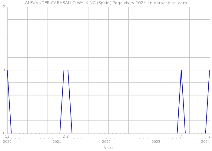 ALEXANDER CARABALLO WALKING (Spain) Page visits 2024 
