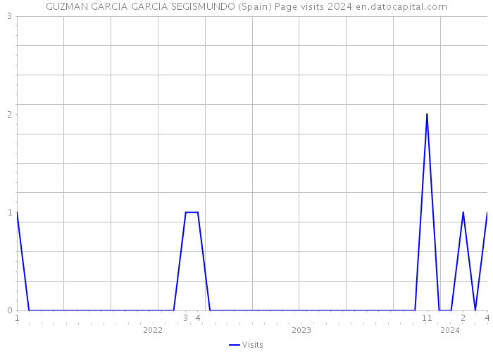 GUZMAN GARCIA GARCIA SEGISMUNDO (Spain) Page visits 2024 