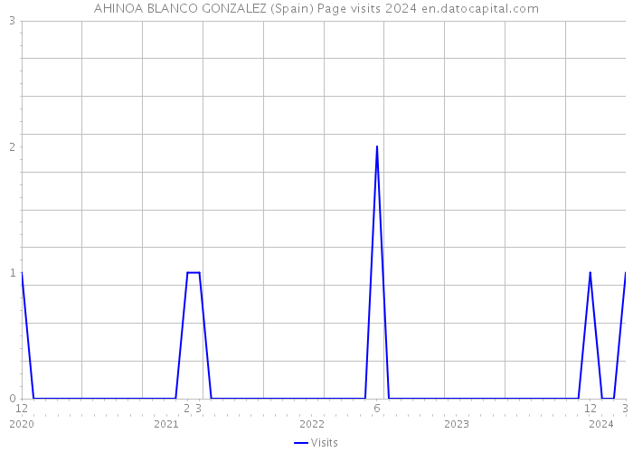 AHINOA BLANCO GONZALEZ (Spain) Page visits 2024 