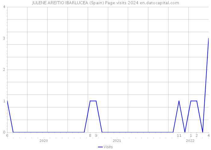 JULENE AREITIO IBARLUCEA (Spain) Page visits 2024 