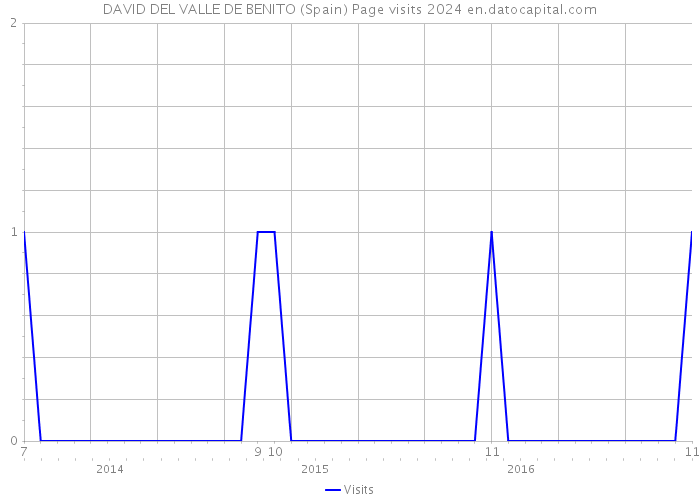 DAVID DEL VALLE DE BENITO (Spain) Page visits 2024 