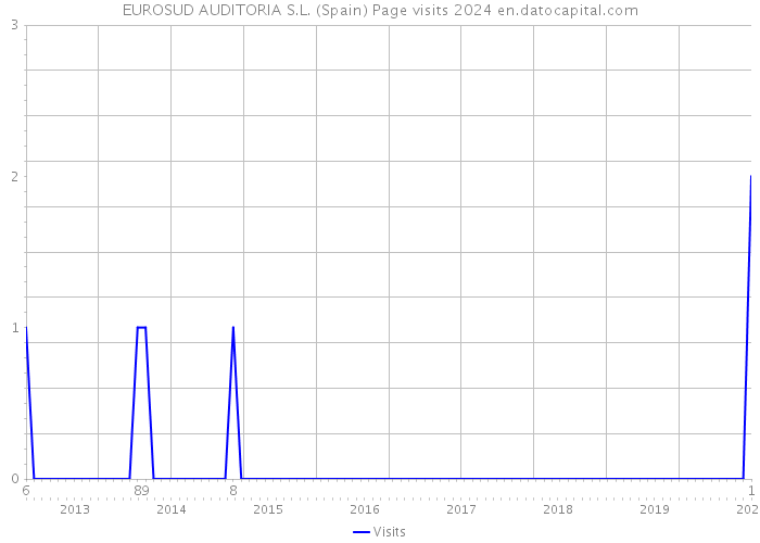 EUROSUD AUDITORIA S.L. (Spain) Page visits 2024 