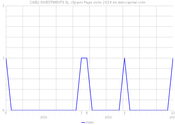 CAELI INVESTMENTS SL. (Spain) Page visits 2024 