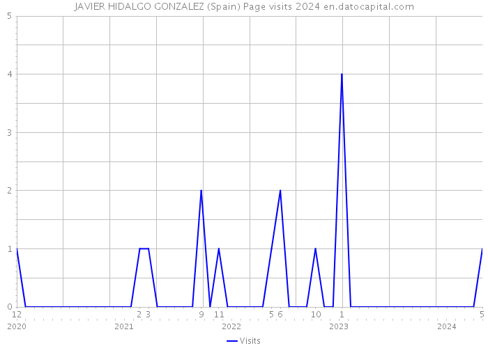 JAVIER HIDALGO GONZALEZ (Spain) Page visits 2024 
