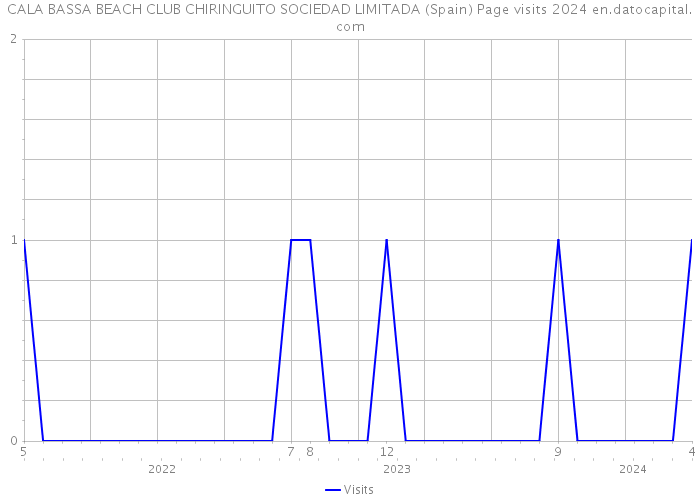 CALA BASSA BEACH CLUB CHIRINGUITO SOCIEDAD LIMITADA (Spain) Page visits 2024 