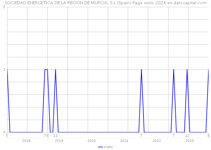SOCIEDAD ENERGETICA DE LA REGION DE MURCIA, S.L (Spain) Page visits 2024 