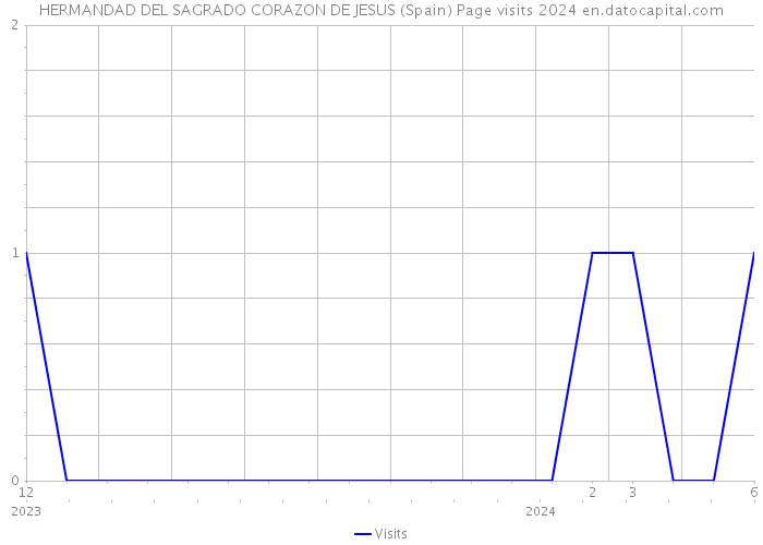 HERMANDAD DEL SAGRADO CORAZON DE JESUS (Spain) Page visits 2024 