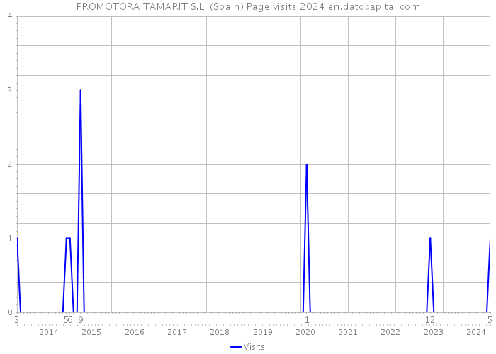 PROMOTORA TAMARIT S.L. (Spain) Page visits 2024 