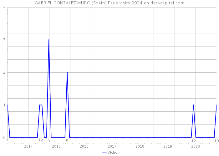 GABRIEL GONZALEZ MURO (Spain) Page visits 2024 