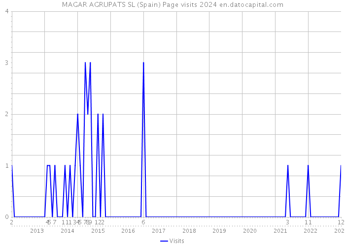 MAGAR AGRUPATS SL (Spain) Page visits 2024 