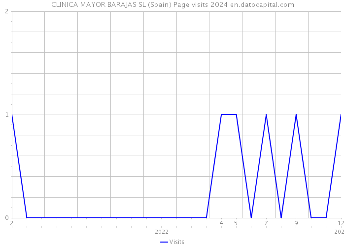 CLINICA MAYOR BARAJAS SL (Spain) Page visits 2024 