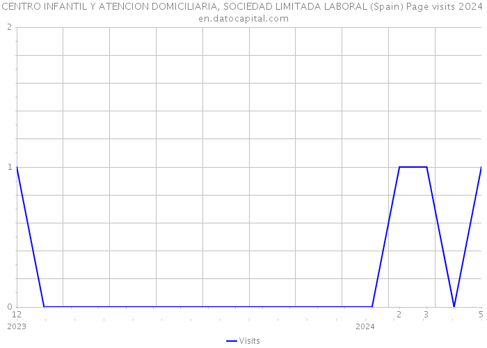 CENTRO INFANTIL Y ATENCION DOMICILIARIA, SOCIEDAD LIMITADA LABORAL (Spain) Page visits 2024 