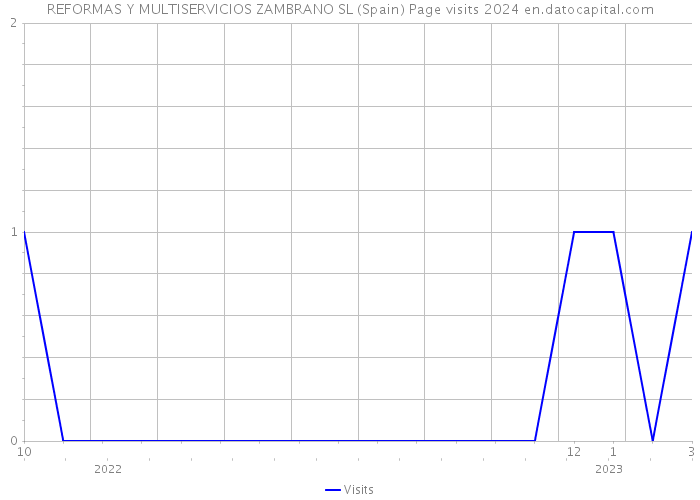 REFORMAS Y MULTISERVICIOS ZAMBRANO SL (Spain) Page visits 2024 