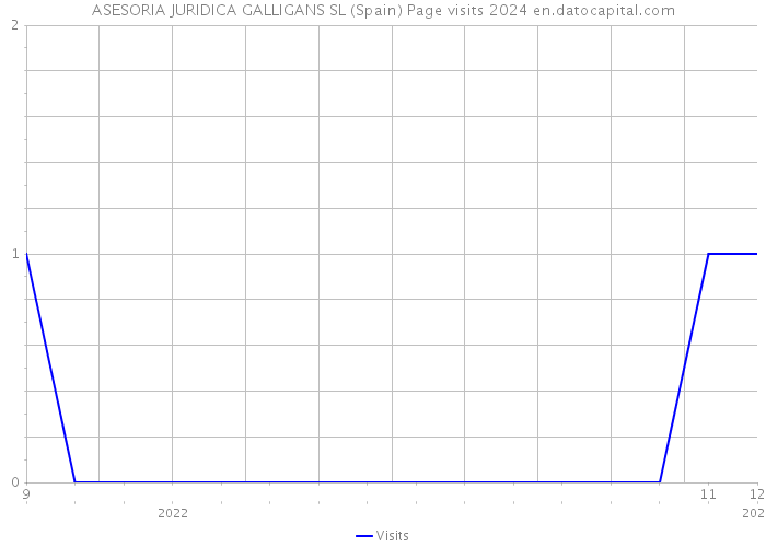 ASESORIA JURIDICA GALLIGANS SL (Spain) Page visits 2024 