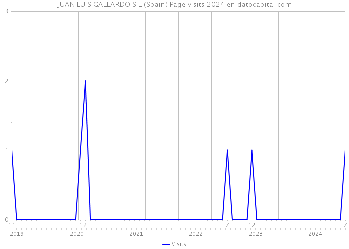 JUAN LUIS GALLARDO S.L (Spain) Page visits 2024 