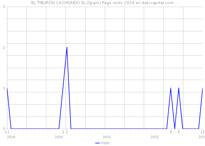 EL TIBURON CACHONDO SL (Spain) Page visits 2024 