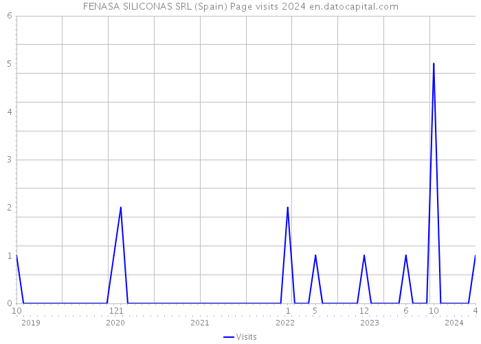 FENASA SILICONAS SRL (Spain) Page visits 2024 