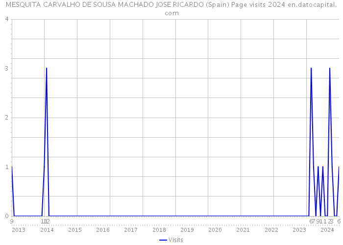 MESQUITA CARVALHO DE SOUSA MACHADO JOSE RICARDO (Spain) Page visits 2024 