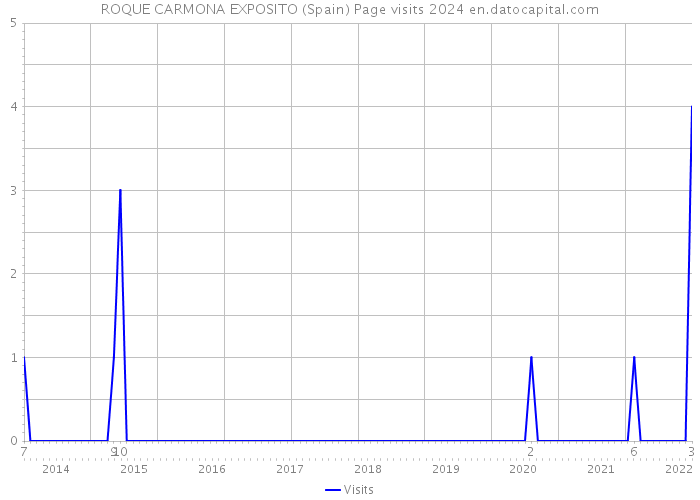 ROQUE CARMONA EXPOSITO (Spain) Page visits 2024 