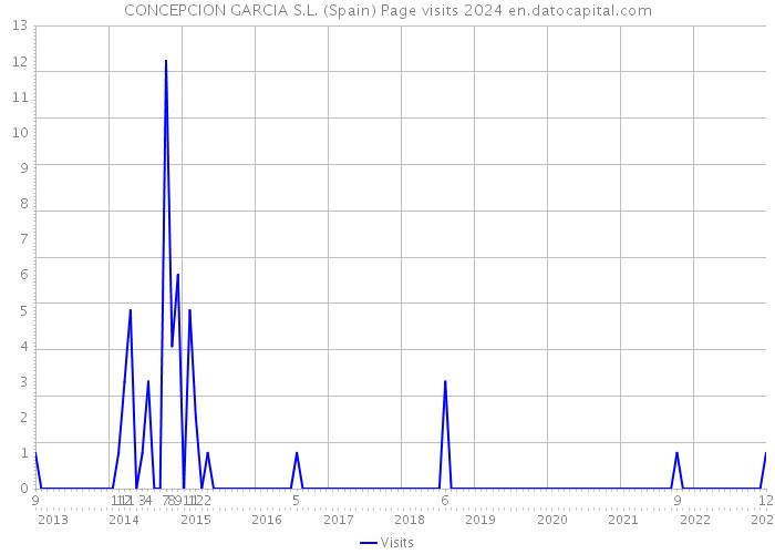 CONCEPCION GARCIA S.L. (Spain) Page visits 2024 