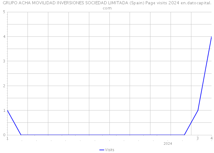 GRUPO ACHA MOVILIDAD INVERSIONES SOCIEDAD LIMITADA (Spain) Page visits 2024 