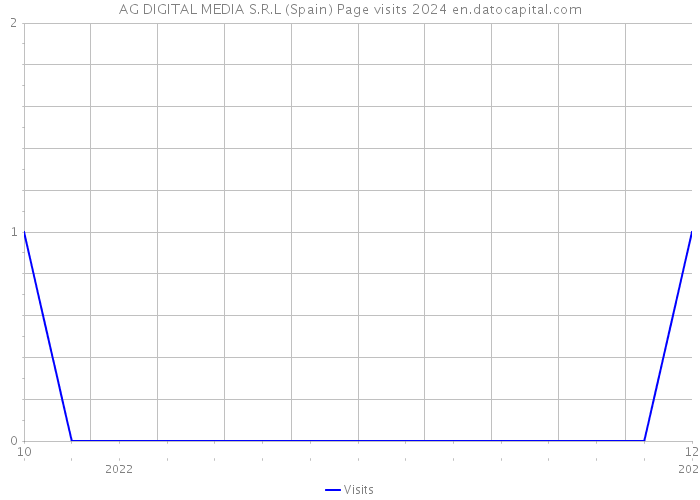 AG DIGITAL MEDIA S.R.L (Spain) Page visits 2024 