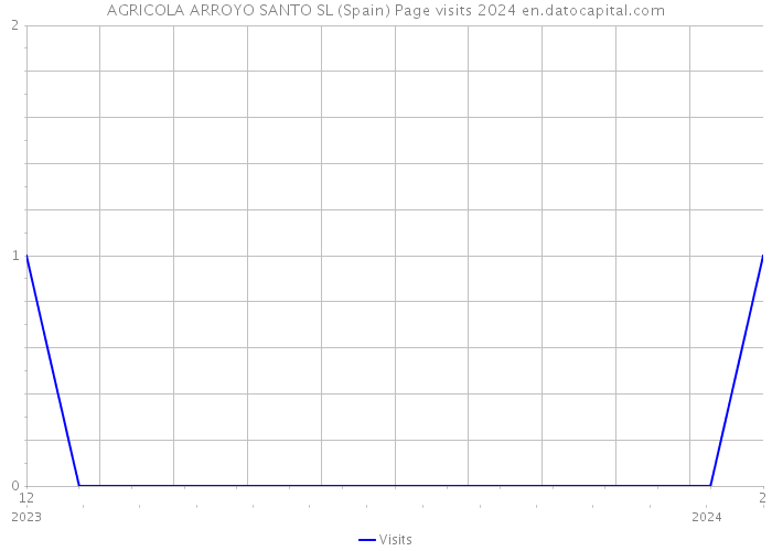 AGRICOLA ARROYO SANTO SL (Spain) Page visits 2024 