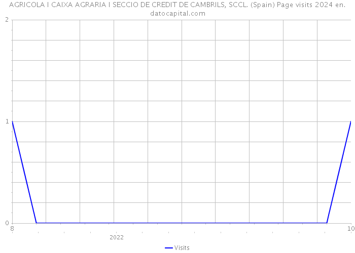 AGRICOLA I CAIXA AGRARIA I SECCIO DE CREDIT DE CAMBRILS, SCCL. (Spain) Page visits 2024 