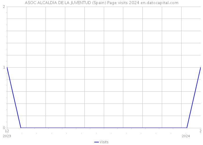 ASOC ALCALDIA DE LA JUVENTUD (Spain) Page visits 2024 