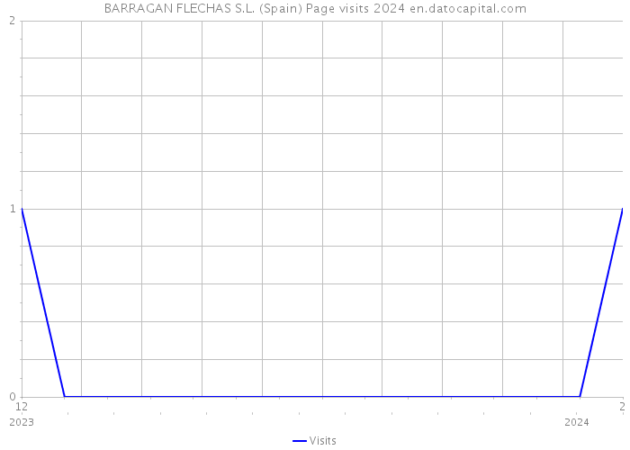 BARRAGAN FLECHAS S.L. (Spain) Page visits 2024 