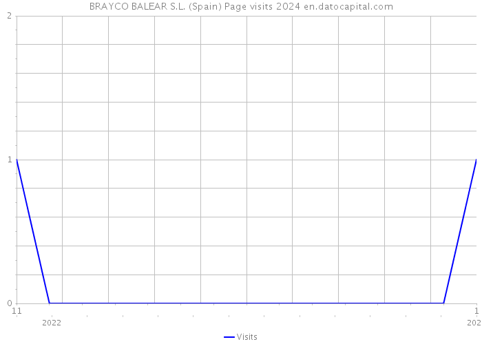 BRAYCO BALEAR S.L. (Spain) Page visits 2024 