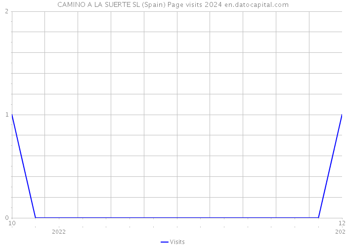 CAMINO A LA SUERTE SL (Spain) Page visits 2024 