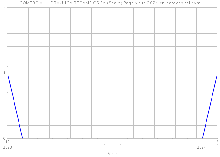 COMERCIAL HIDRAULICA RECAMBIOS SA (Spain) Page visits 2024 