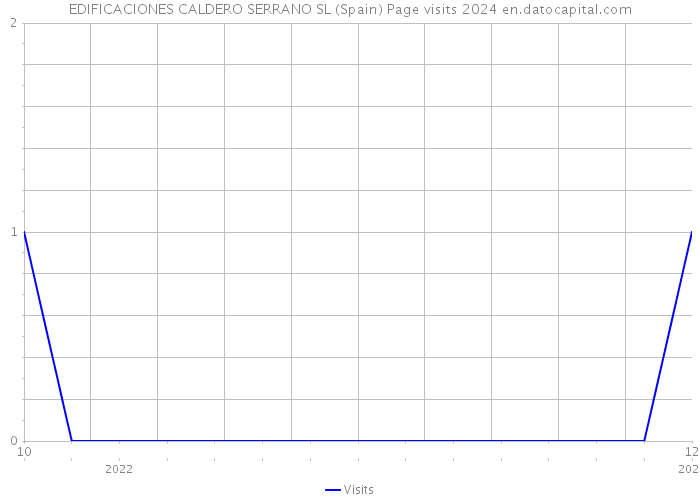 EDIFICACIONES CALDERO SERRANO SL (Spain) Page visits 2024 