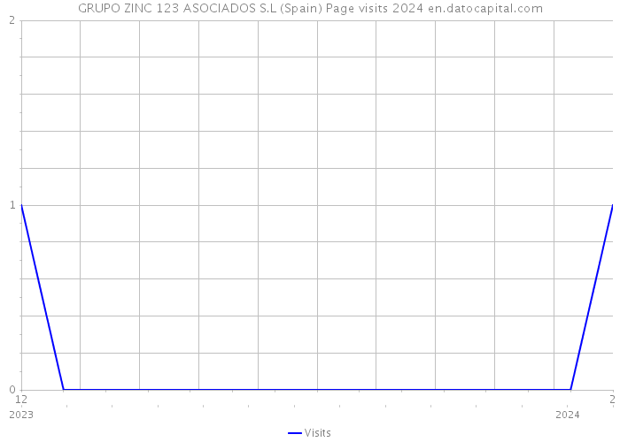 GRUPO ZINC 123 ASOCIADOS S.L (Spain) Page visits 2024 