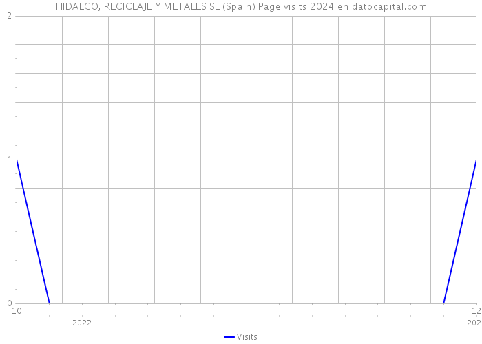 HIDALGO, RECICLAJE Y METALES SL (Spain) Page visits 2024 