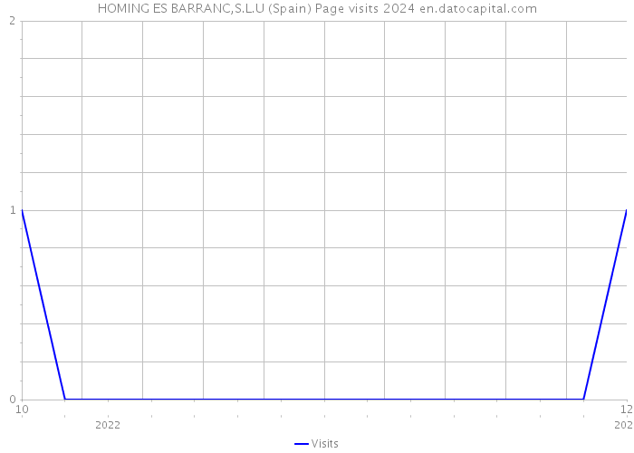 HOMING ES BARRANC,S.L.U (Spain) Page visits 2024 