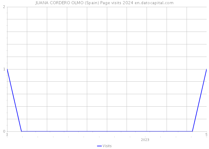 JUANA CORDERO OLMO (Spain) Page visits 2024 