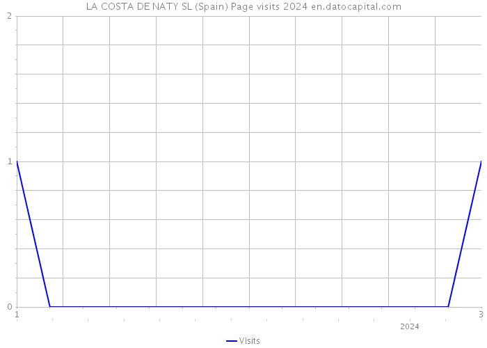 LA COSTA DE NATY SL (Spain) Page visits 2024 