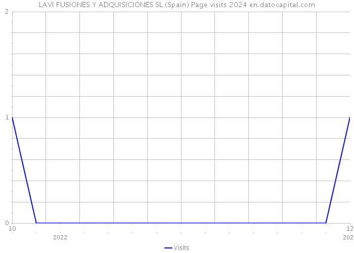 LAVI FUSIONES Y ADQUISICIONES SL (Spain) Page visits 2024 