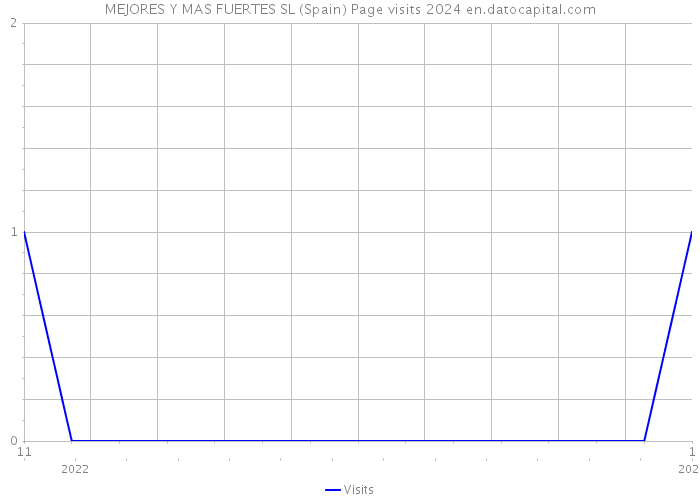 MEJORES Y MAS FUERTES SL (Spain) Page visits 2024 