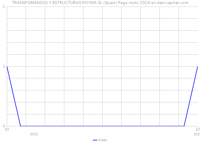 TRANSFORMADOS Y ESTRUCTURAS ROYMA SL (Spain) Page visits 2024 