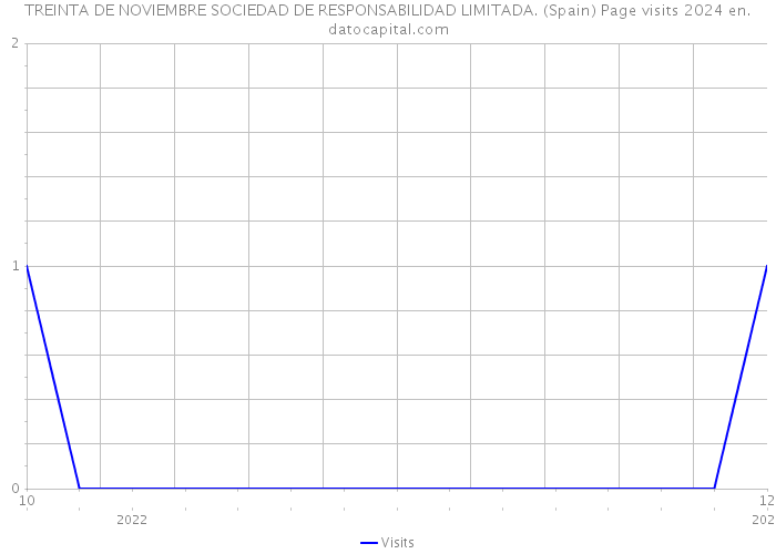 TREINTA DE NOVIEMBRE SOCIEDAD DE RESPONSABILIDAD LIMITADA. (Spain) Page visits 2024 